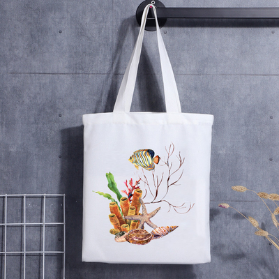 Zakje met klein handvat, canvas cadeau-promotietas met op maat gemaakt logo