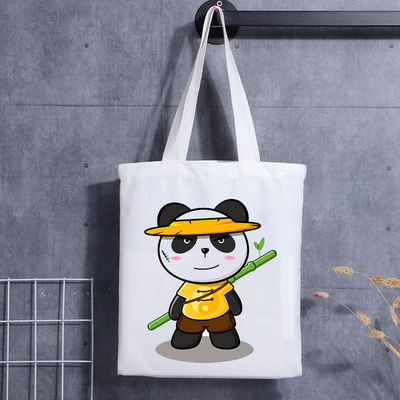 Zakje met klein handvat, canvas cadeau-promotietas met op maat gemaakt logo