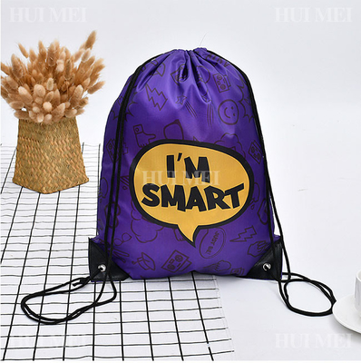 Logo's Portable Carry Non Woven Bags Op maat gemaakte stof Shopping Red Drawstring Bag