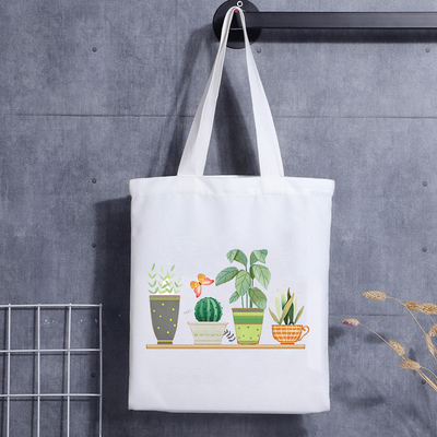 Het Canvas Katoenen van douanedruk Gerecycleerde Eco Zakken met Uw Logo Shopping Bag