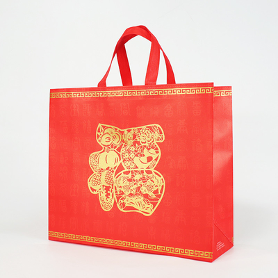 Gedrukt de Zakpolypropyleen niet Geweven Tote Shopping Bags Recycled Reusable van de Matrijzenbesnoeiing