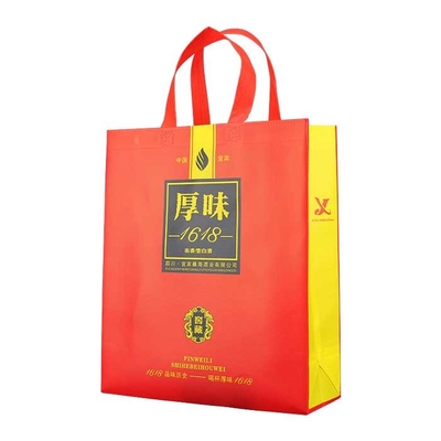 Serigrafie niet Geweven Polypropyleen Tote Bags 140gsm met Tote Handle