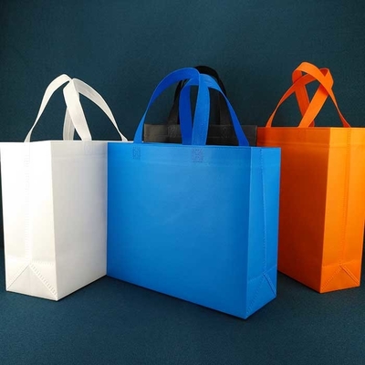 Tote Reusable Non Woven Shopping-Zakken 85gsm Gelamineerd Vouwen