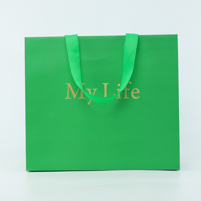 Het Handvat van de Douanelogo paper bag with rope van de luxegift