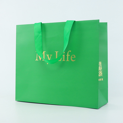 Het Handvat van de Douanelogo paper bag with rope van de luxegift
