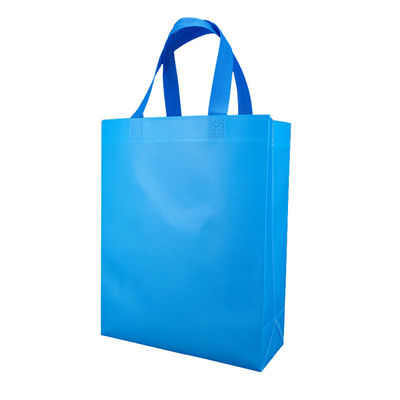 Gerecycleerde Blauwe de Giftzak niet Geweven Tote Bag Custom Reusable van de Kledingsschoen