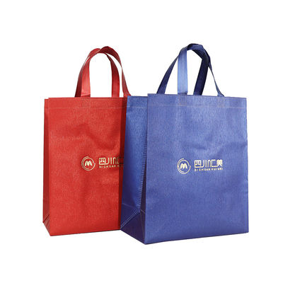 Rekupereerbare het Winkelen van Logo Reusable Tote Non Woven van de douanedruk Zakken met Handvat
