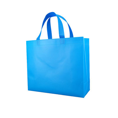 Doek Gerecycleerde Tote Bag Blue Gift Laminate-OEM niet Geweven het Winkelen Opnieuw te gebruiken Zak